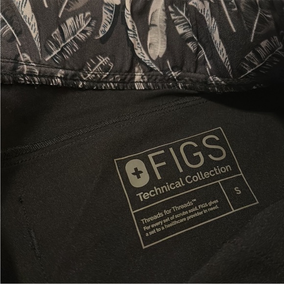 FIGS BLACK SCRUB PANTS WOMENS SIZE S - Picture 3 of 5